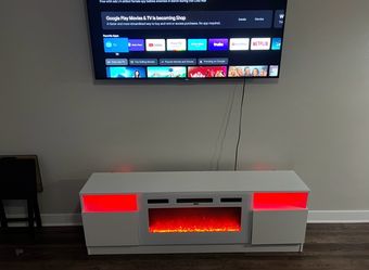 Fire place TV stand