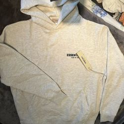 Essential Hoodie Light Oatmeal Size S