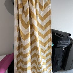 Yellow Chevron Curtains