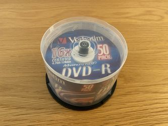 Verbatim DVD-R Stack And Paper Sleeves With Window