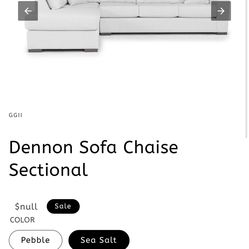 Sofa Chaise Sectional Light Gray