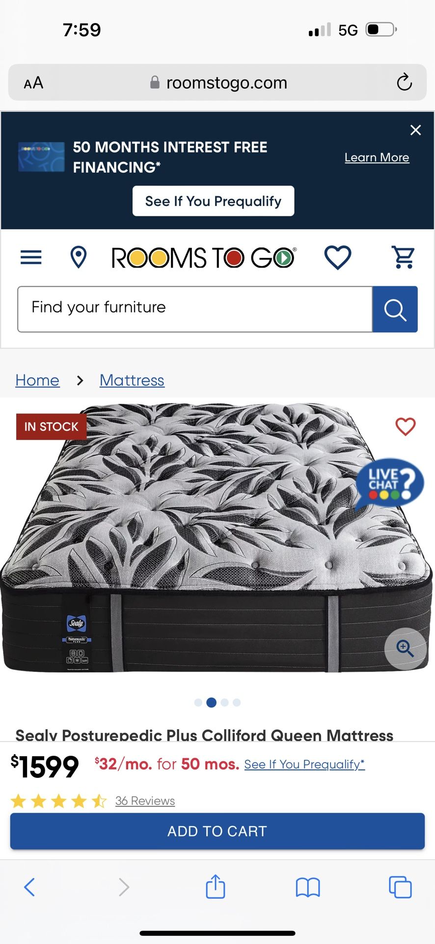 Sealy Posturepedic Plus Colliford Queen Mattress