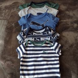 Baby Boy Puma Onesies 