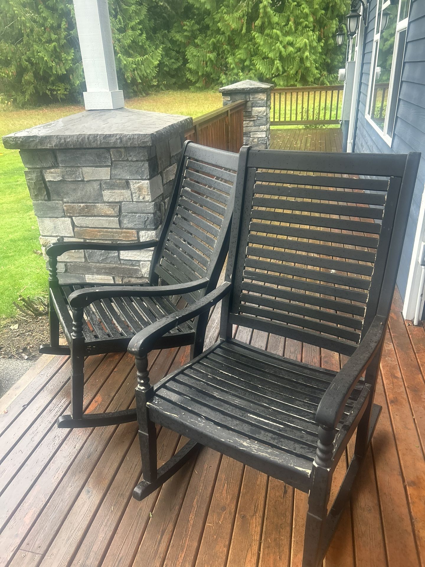 Black Rocking Chairs