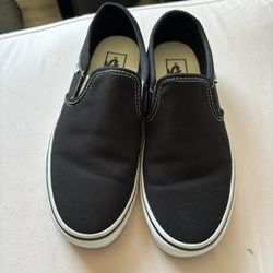 Women’s Size 9 Black Slip On Vans