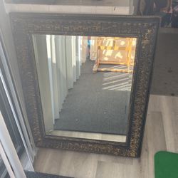 Golden Antique Mirror