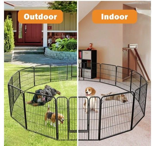 New 24 Tall Heavy Duty 16 Panel Dog Playpen With Shapable