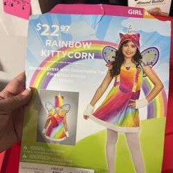 Rainbow Kitty Unicorn Costume 