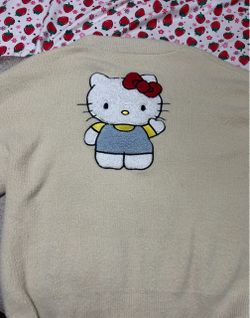 Hello Kitty Embroidered Knit Sweater