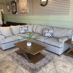 Grey Comfortable Sectional 