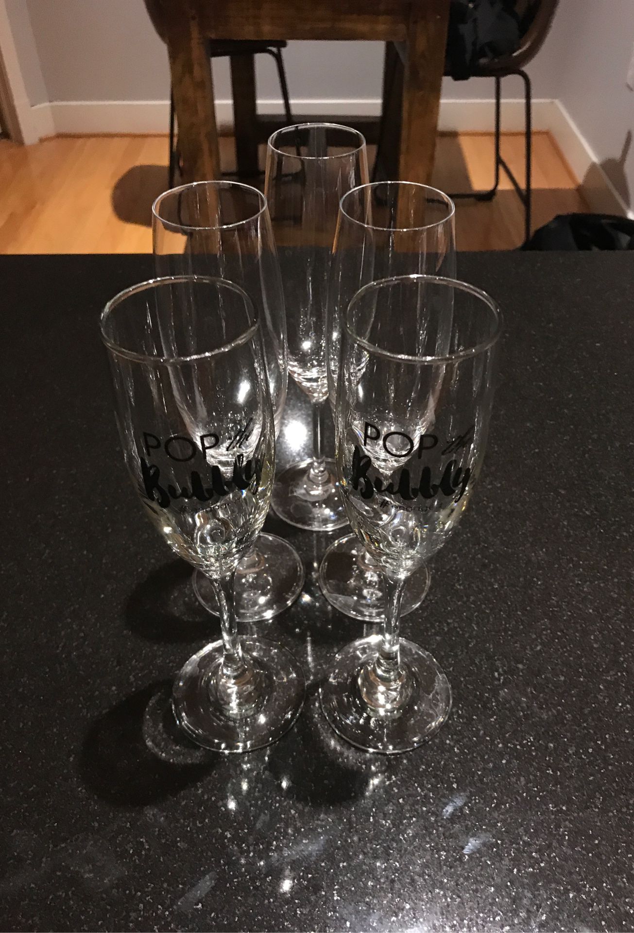 Champagne Flutes 5 total