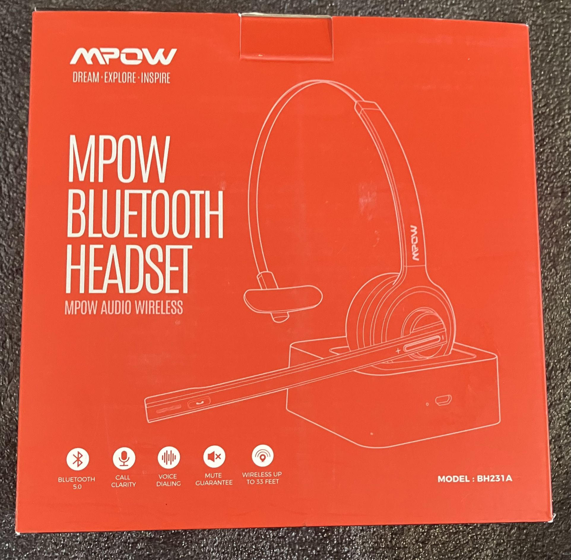 New Mpow M5 Pro Bluetooth Headset with Microphone