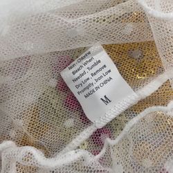 Lingerie Set Floral Lace Nightwear Women Deep V Neck Slip NightDress with Thong 2 Piece