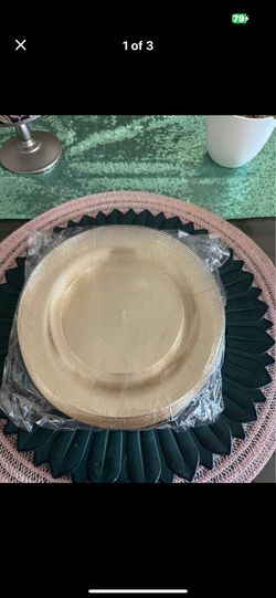 Gold Glitter Dessert Plates