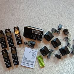 Panasonic Digital Cordless Phone set & Answering System, Model KX-TG6841