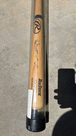 Ken Griffey Sr Game Used Autographed Bat