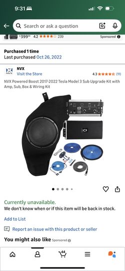 Tesla Model 3 And Model Y Subwoofer