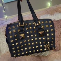 Mk Navy Shoulder Bag