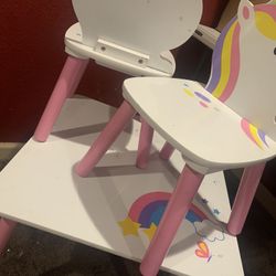 Unicorn Table & Chairs