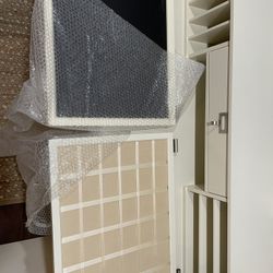Pottery Barn Hanging Chalk Board And Memory/ Message Board 