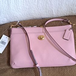 NEW " COACH LEATHER CROSSBODY WITH TAGS 90$