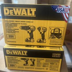 DEWALT 2-Tool 20-Volt Max Power Tool Combo Kit with Soft Case (2-Batteries and charger Included)