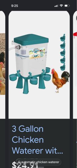 3 Gallon Automatic Chicken Waterer