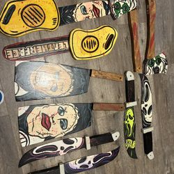 10 horror hand crafted wood art decorations 
