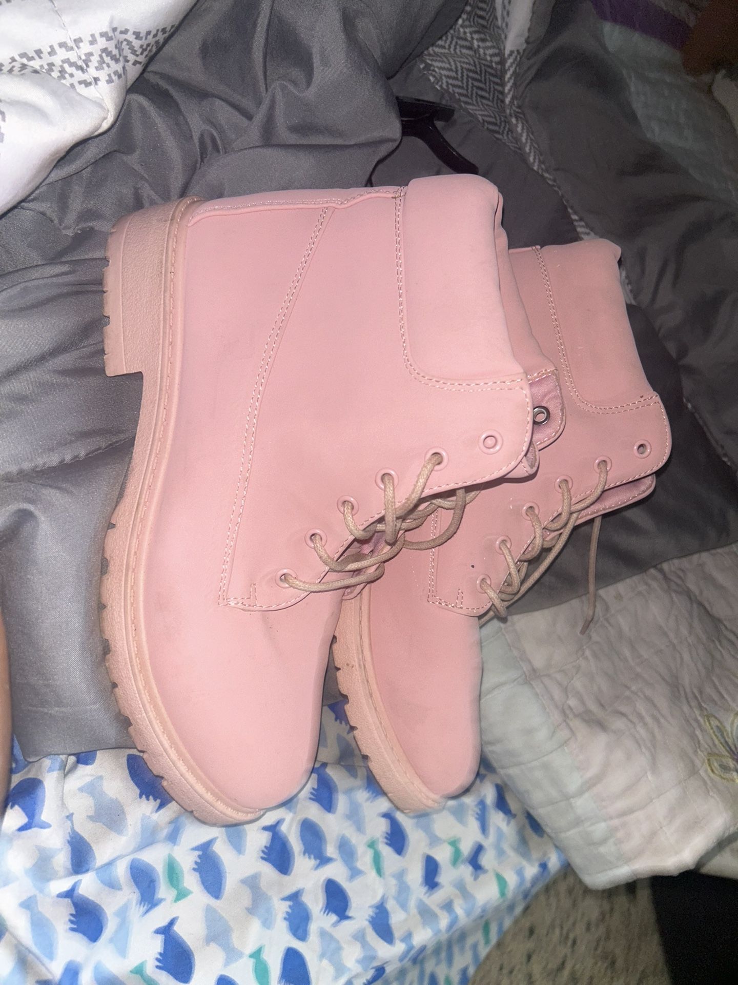 Cute Pink Women Boots