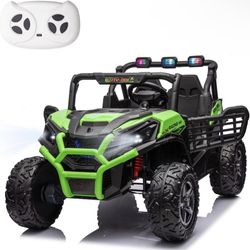 New in box 24V Ride on Toy 4WD Ride on Car for Big Kids 2 Seat Kids Electric Car Electric UTV w/Remote Control, LED Lights, Bluetooth Music, Battery P