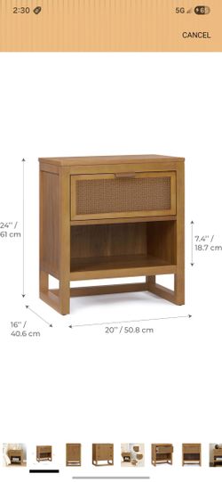 Needs to go asap! BRAND NEW Coastal inspired nightstand