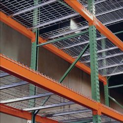 2 Brand New 144" x 120" Pallet Racks with Add On Units and Wire Decks