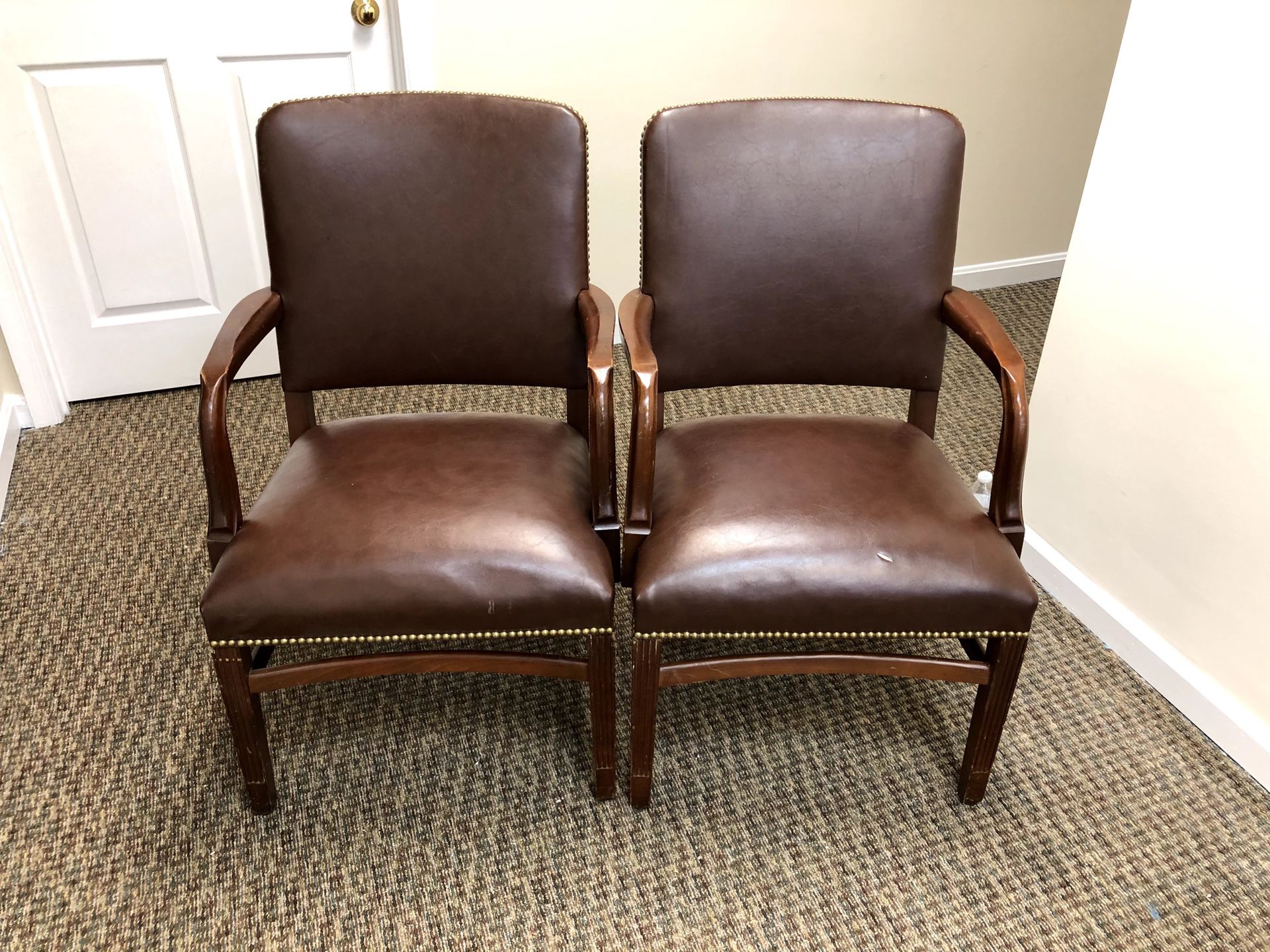 A Pair Of Office / Waiting Room Chairs.