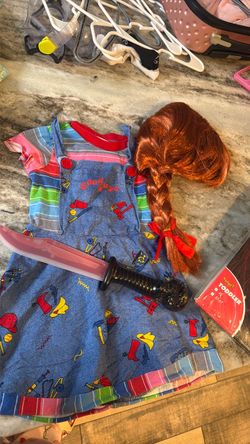 Toddler girls 4T Chucky costume Toddler for Chucky costume