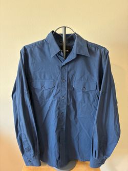 Blue Long Sleeve Button Up Shirt