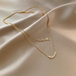 New Double Layers Minimalist Necklace, Pick 2 Jewelry Free Shipping 