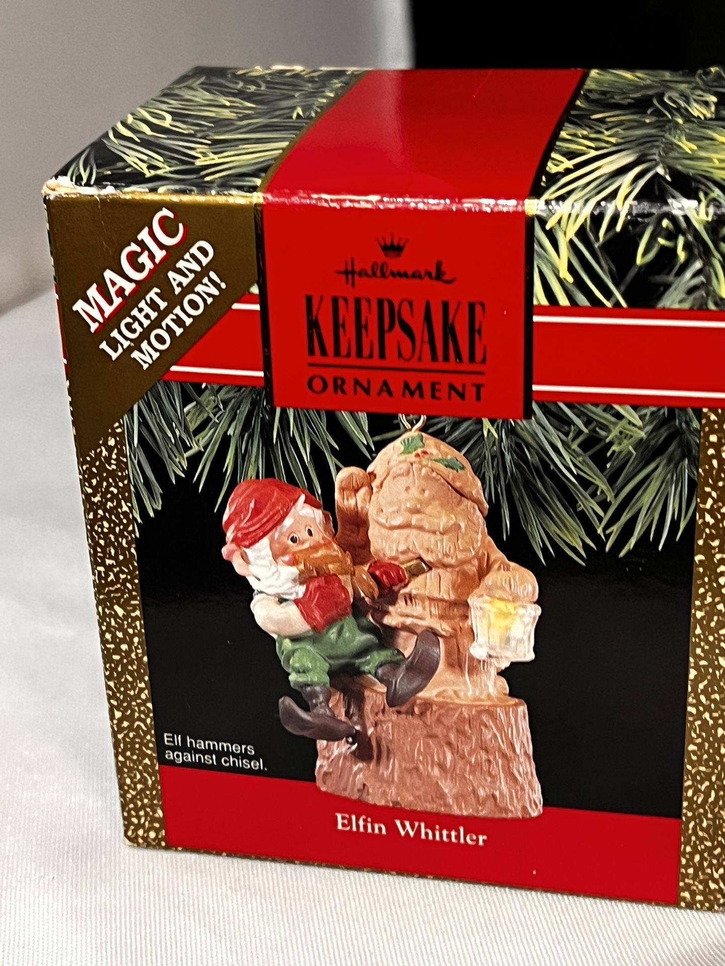 Vintage Hallmark Elfin Whittler