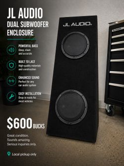 JL audio 2 10’s with amp all together plug and play!