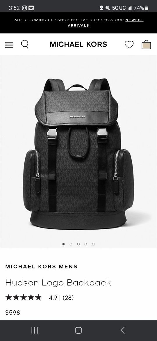 Michael Kors Hudson Logo Backpack