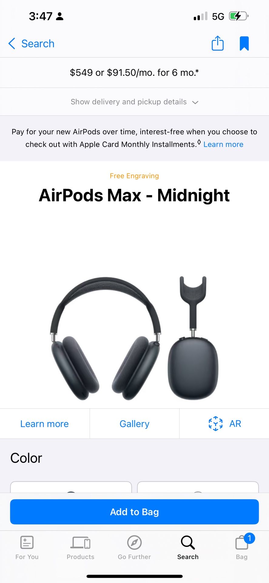 AirPods Max- Midnight
