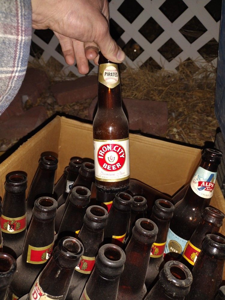 Vintage Iron City mlb Pittsburgh pirates beer bottle