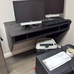 Wall Mounted Desk 42” X 21” By Variable Height