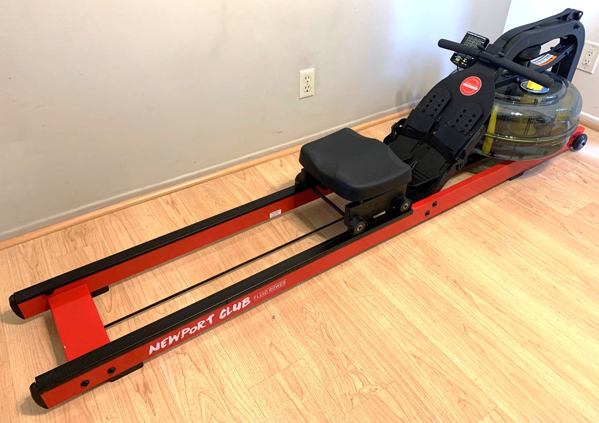 First Degree Newport Club Fluid Row Machine Exercise Water Rower Rowing Fitness Trainer Crossfit