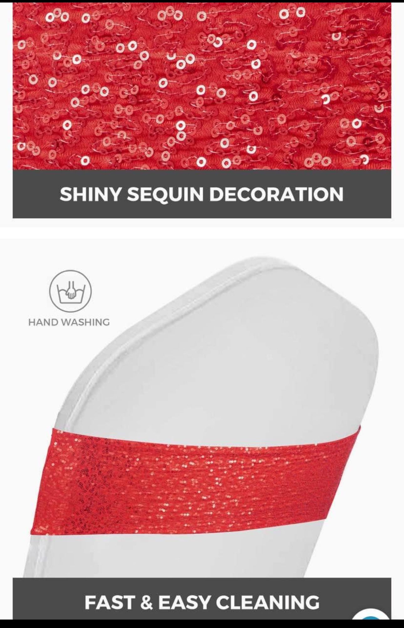 Red Sequin Event Decor