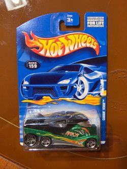 2001 Hot Wheels Collector #159 CABBIN' FEVER Green/Black NIB