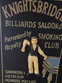 Knightsbridge Billiards Saloon Sign