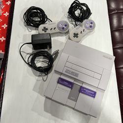 Super Nintendo With Games 