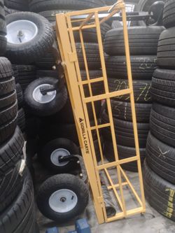 Gorilla Carts Yellow Steel Utility Cart