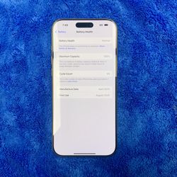 Apple iPhone 16 Pro Max Cellphone Smartphone Phone Touchscreen MYW53LL/A 256 GB Storage AT&T Cricket H20 Carrier Network 5G LTE Wifi Bluetooth Apps