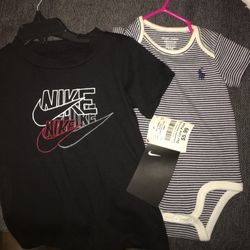 One Nike And One Polo 18 Month Tops.